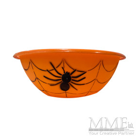Halloween orange plastic bowl
